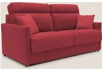 Divano Letto 2 Posti 156x102x97 cm in Tessuto Rosso