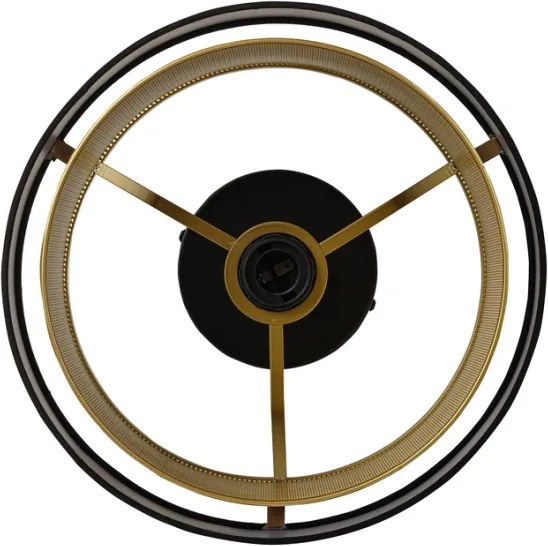 Osram - Plafoniera DECOR HORNET 1xE27/10W/230V Ø 30 cm nero/oro