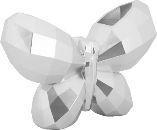 Vaso Butterfly Silver Cm 22,5X8X15