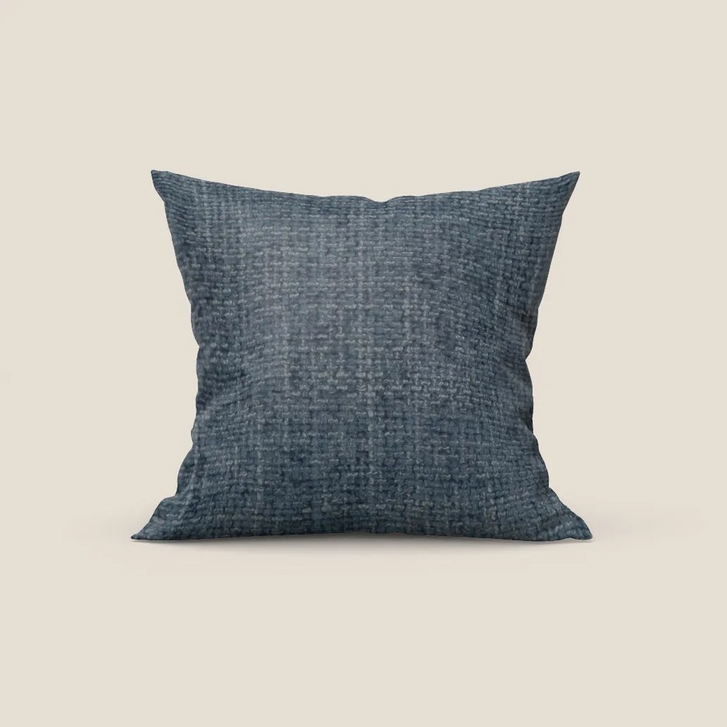 Montana cuscino disponibile in diversi colori realizzato in morbido tessuto a trama grossa impermeabile T10 blu