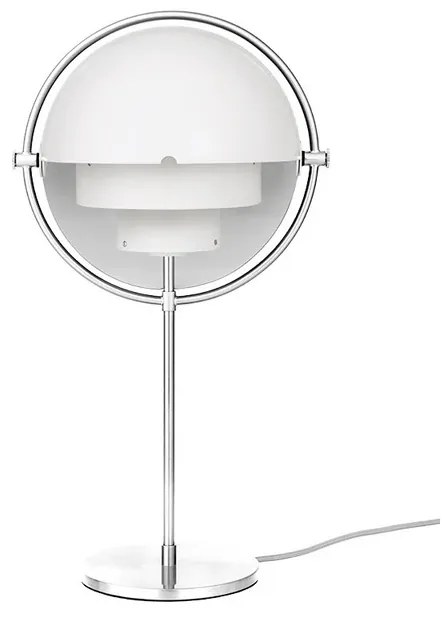 Multi-Lite Lampada da Tavolo Cromato/Bianco - GUBI