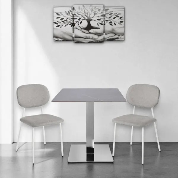 Quadro TRIS moderno su tela 65x146 cm telaio in legno tema Albero Della Vita