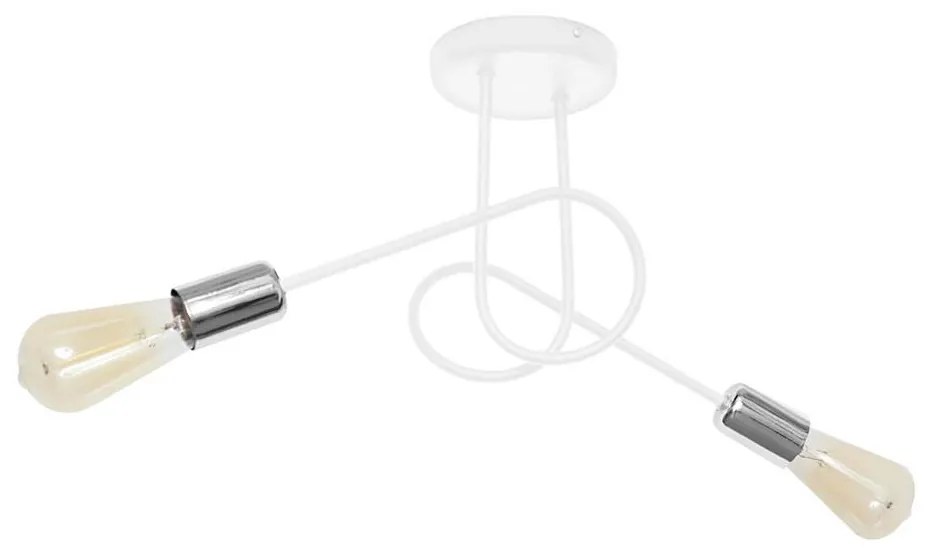 Lampadario fisso OXFORD 2xE27/15W/230V bianco