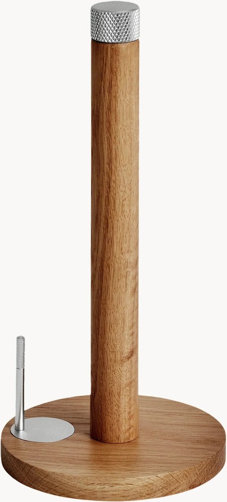 Portarotolo da cucina in legno di quercia Sina