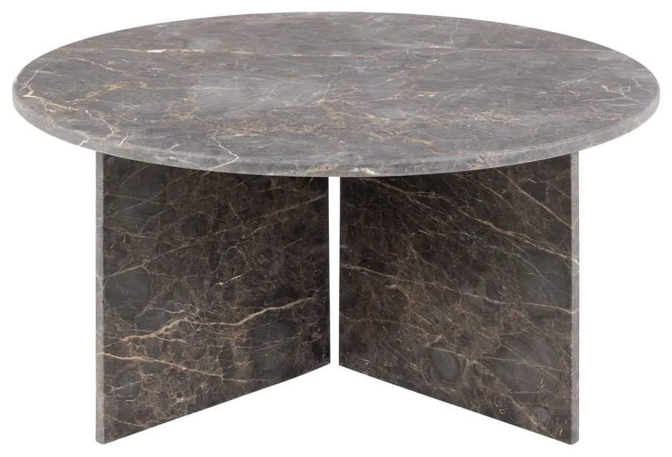 Tavolino rotondo in marmo grigio ø 90 cm Vega - Actona