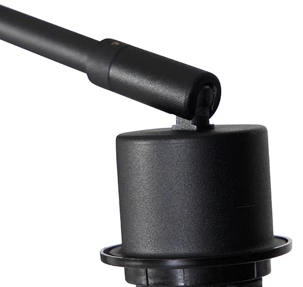 Lampada da terra moderna nera regolabile - Editor