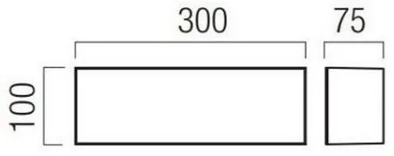 Redo 90330 - LED Applique da esterno KODIAK LED/12W/230V IP65 bianco/nero