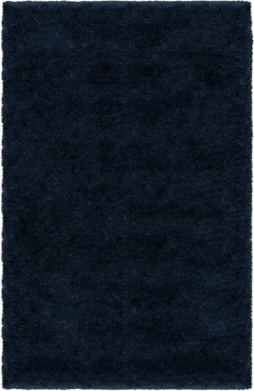 Tappeto Carezza in poliestere blu L 230 x L 160 cm