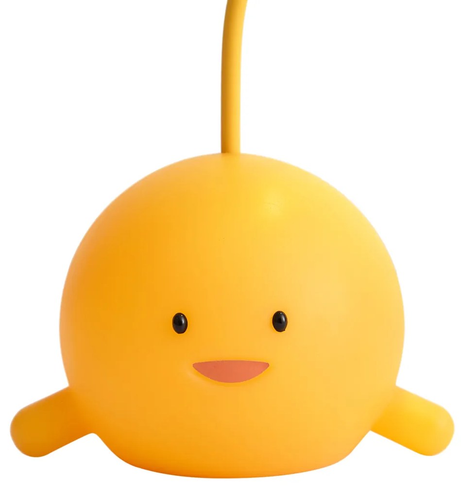 Lampada da tavolo moderna gialla con LED ricaricabile - Bulby