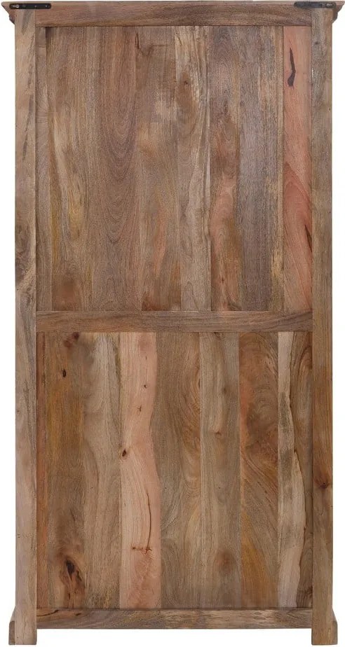 Armadio marrone in legno di mango 190x45 cm Maneesh - Støraa