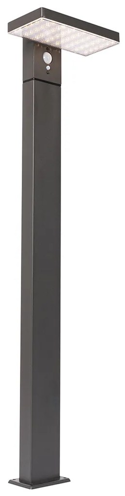 Lampada da terra per esterni in grigio scuro 80 cm con LED e luce dimmerabile a energia solare - Sunnie