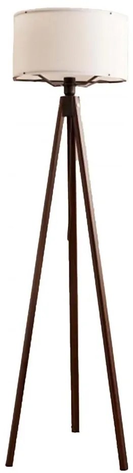 Lampada da terra AYD 1xE27/40W/230V marrone/bianco