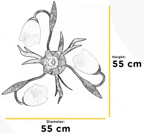 ONLI - Plafoniera SONIA 3xE14/6W/230V