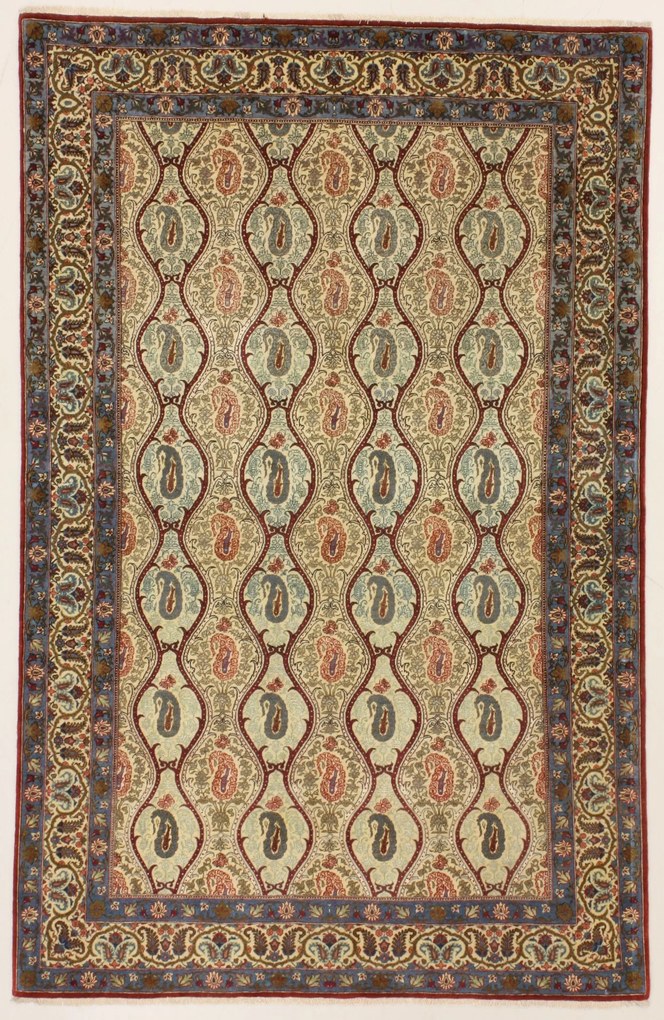 Ghom Tappeto 210 x 140 (Iran) Annodato A Mano