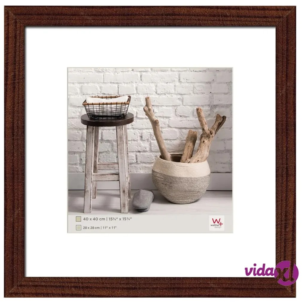 Walther Design Cornice per Foto Home 40x40 cm Noce