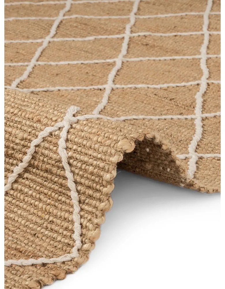 Tappeto di colore naturale in iuta tessuto a mano 200x300 cm Kunu – Hanse Home