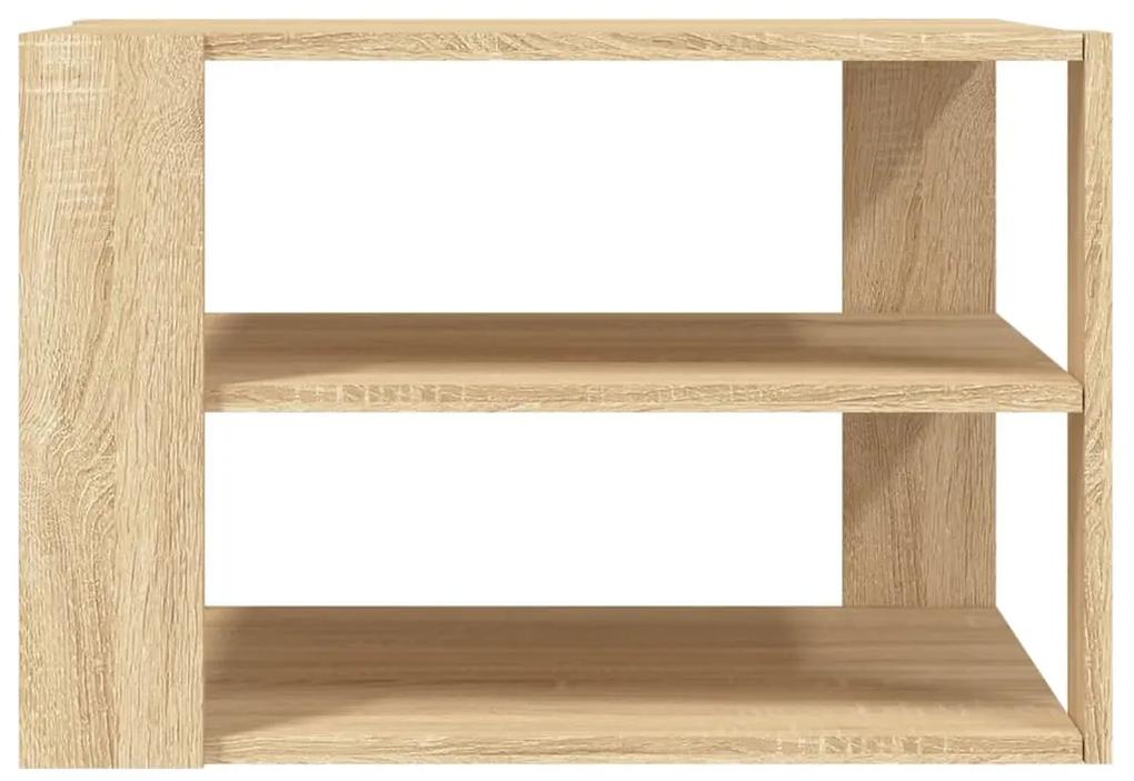 Tavolino salotto rovere sonoma 59,5x59,5x40cm legno multistrato
