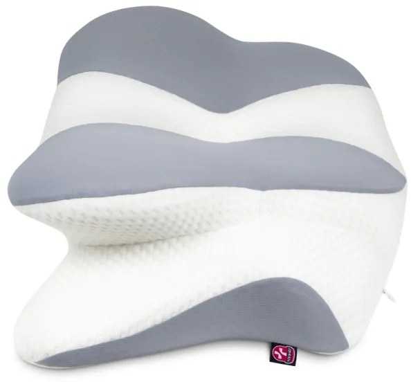 CONNECT IT CFH-6032-WH - Cuscino anatomico Gemini bianco/grigio