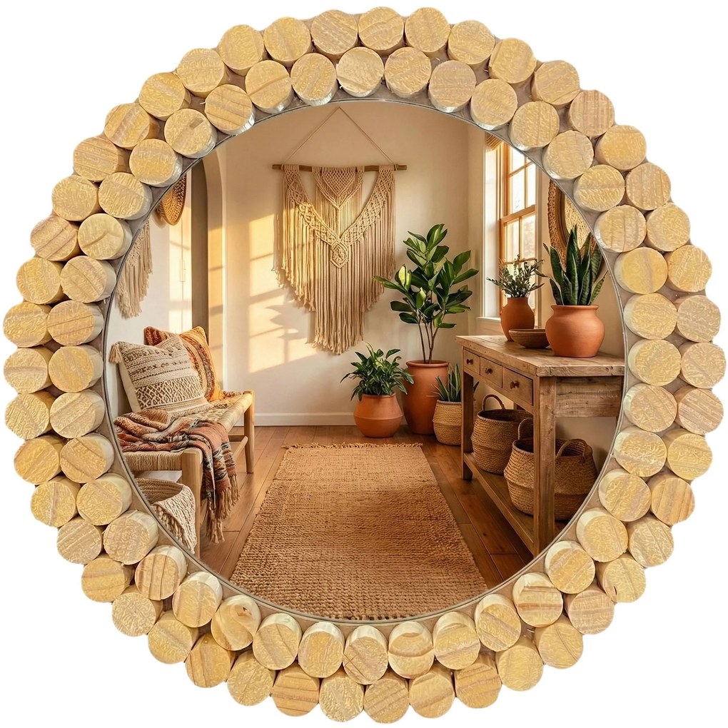 Specchio da parete Boho 36CM KLNA-MR01