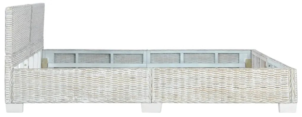 Giroletto grigio in rattan naturale 180x200 cm