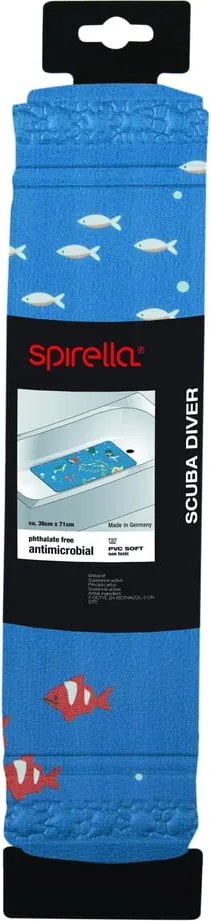 Tappetino antiscivolo per bambini per la vasca 36x71 cm Scuba Diver – Spirella