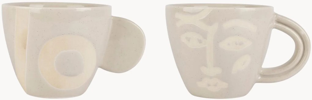 Set di 2 tazze in porcellana Organic