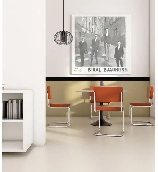 Lampadario a sospensione con filo CORRINI 1xE27/60W/230V diametro 25 cm nero/grigio