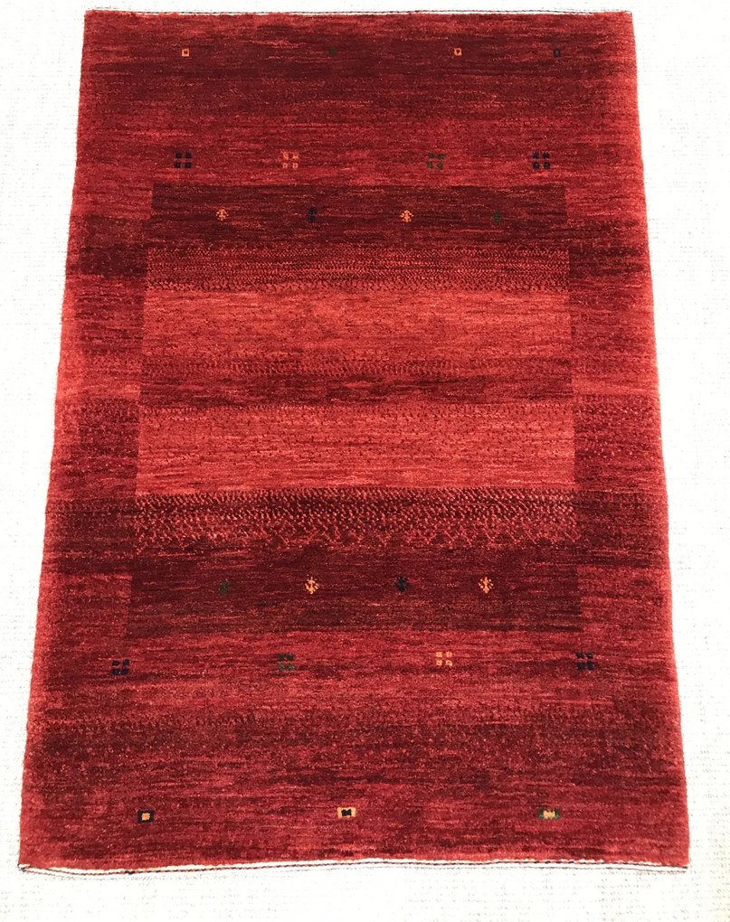 Loribaft Tappeto persiano 120 x 80 Rosso (Iran) Annodato A Mano