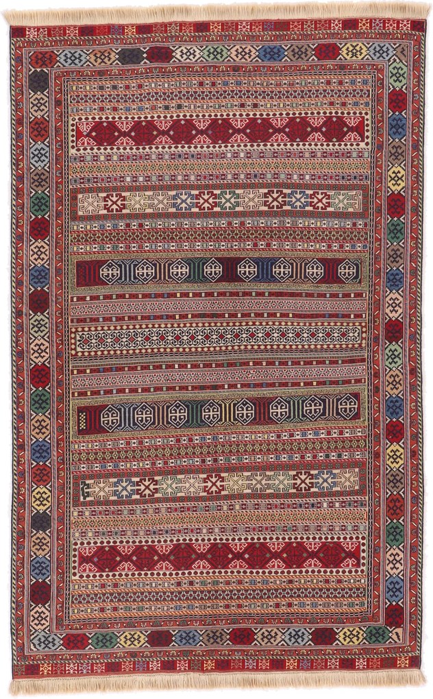 Kilim Tappeto 220 x 140 (Iran) Tessuto A Mano