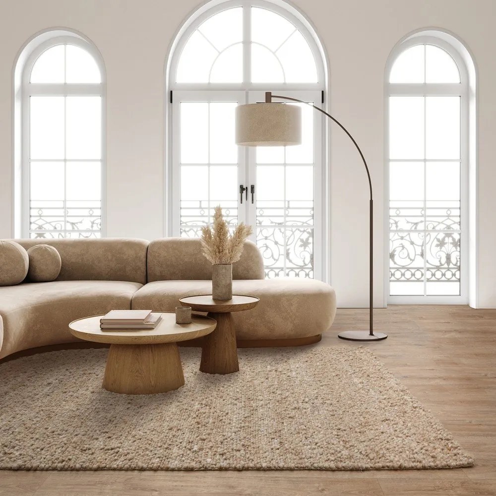 Tappeto in lana beige tessuto a mano 120x170 cm Adler Honey - Asiatic Carpets