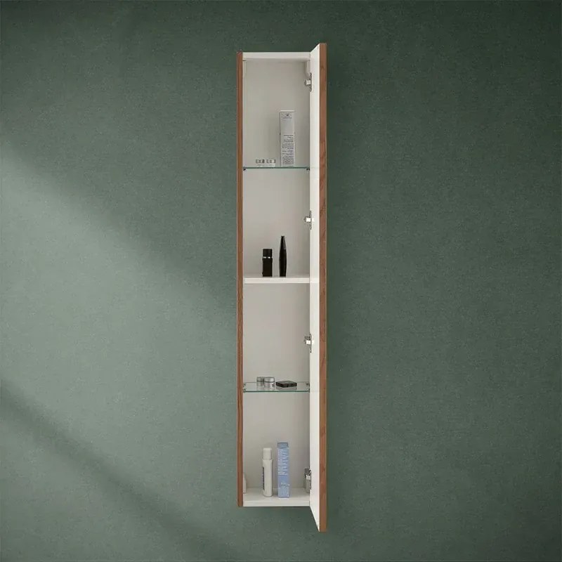 Pensile bagno sospeso cannettato H 150 cm noce canaletto Bali