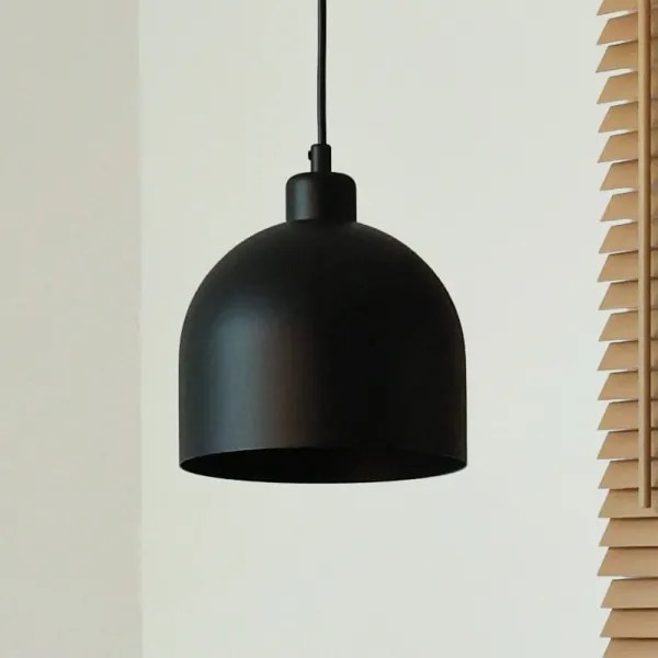 Duolla - Lampada a sospensione con cavo IRONLINE 1xE27/15W/230V Ø 17 cm nero