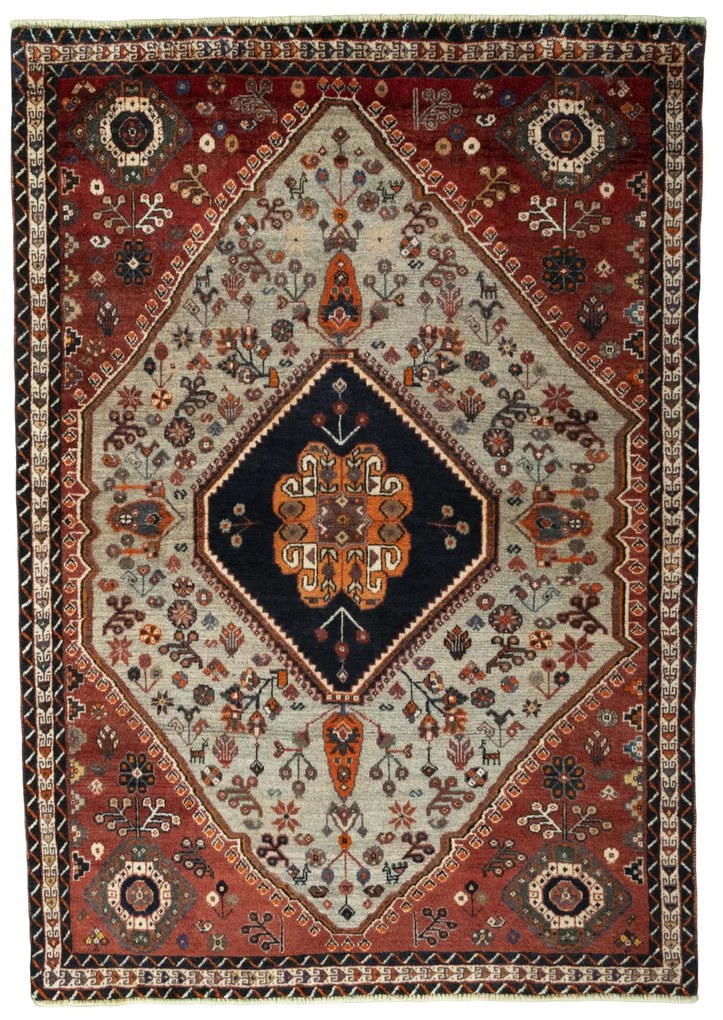 Gabbeh Tappeto persiano 120x170 Beige (Iran) Annodato A Mano