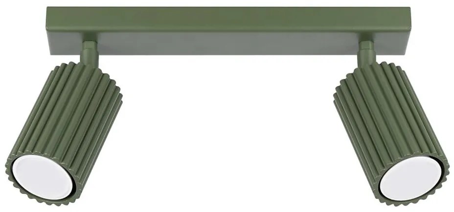 Sollux SL.1618 - Faretto KARBON 2xGU10/10W/230V verde