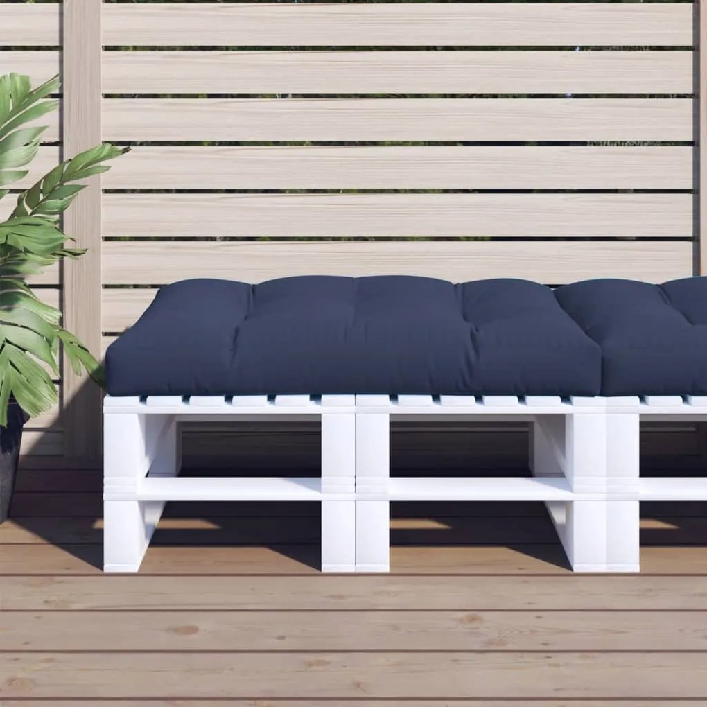 Cuscino Per Pallet Blu Marino 120x80x12 Cm İn Tessuto /