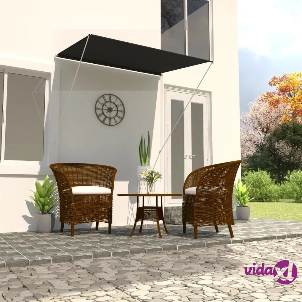vidaXL Tenda da Sole Retrattile 150x150 cm Antracite