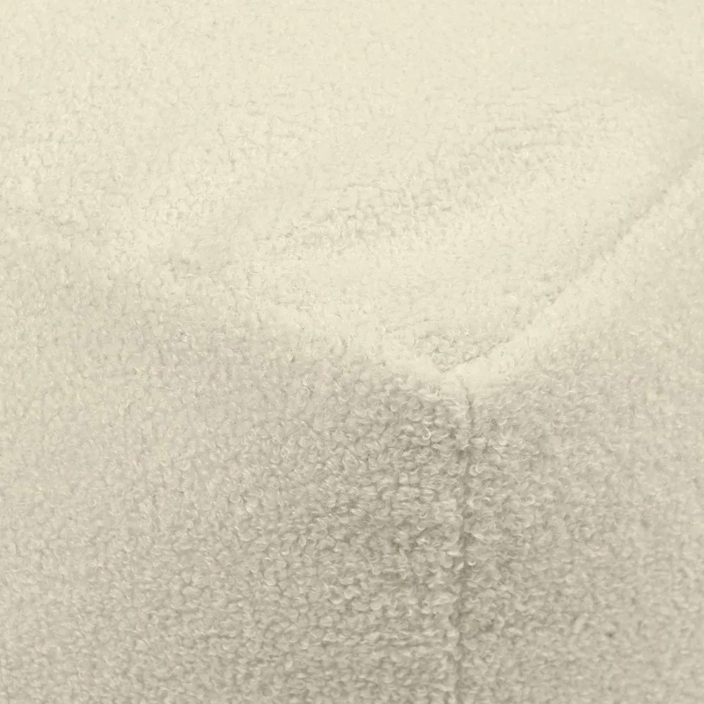 Puof a sacco marrone con rivestimento in bouclé Softbox MooG – SLOWDOWN