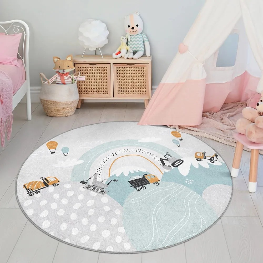 Tappeto per bambini lavabile ø150 cm Snowy Hills – Mila Home