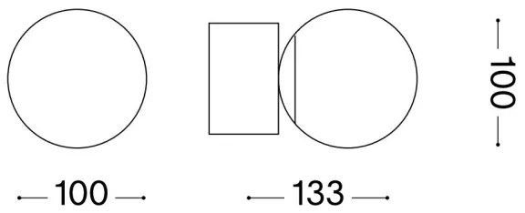 Ideal Lux - Applique a LED PERLAGE 1xG9/3W/230V nero/fumé