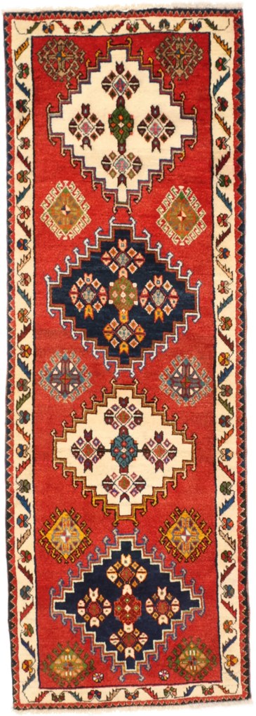 Shiraz Tappeto 210 x 70 (Iran) Annodato A Mano
