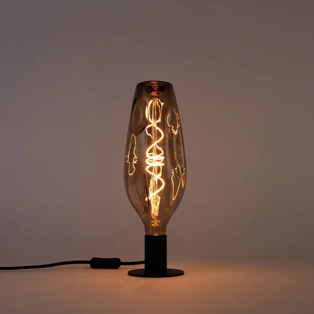 Lampadina LED dimmerabile E27 G110 marrone 4W 80lm 1800K