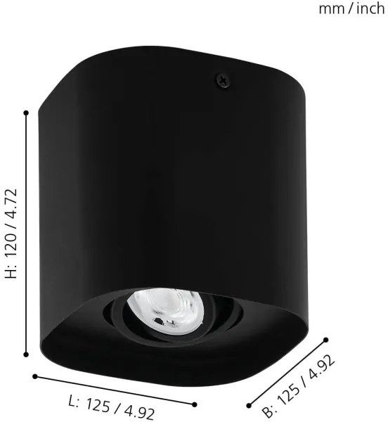 Eglo 99673 - Faretto LED RGBW Dimmerabile CAMINALES-Z 1xGU10/5W/230V