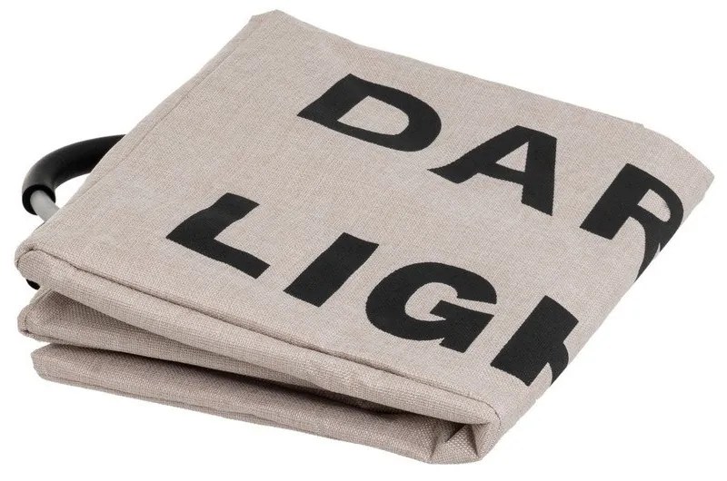 Ceste per il bucato in set grigie/beige in tessuto 2 pz – Casa Selección