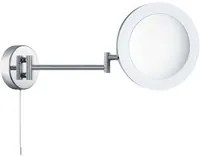 Applique Contemporanea Specchio Da Bagno Metallo Cromo Vetro Led 4W 4000K