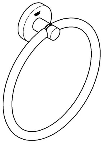 GROHE 411742430 - Porta asciugamani START 180 mm nero