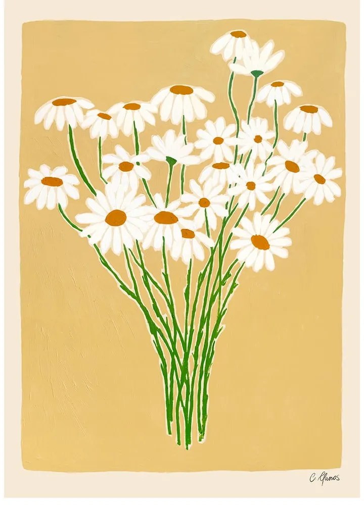 Poster 30x40 cm Daisies – Carla Llanos – The Poster Club