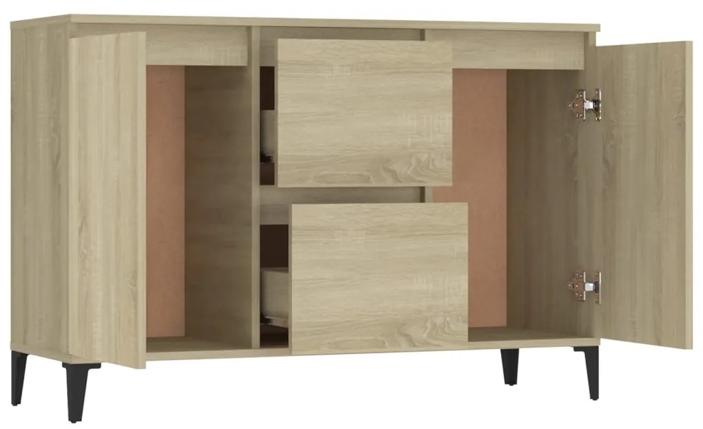 Credenza rovere sonoma 104x35x70 cm in truciolato