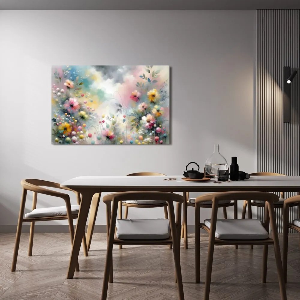 Quadro su tela – Prato floreale delicato