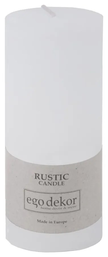 Candela bianca Ruggine, tempo di combustione 58 h Rustic - Rustic candles by Ego dekor