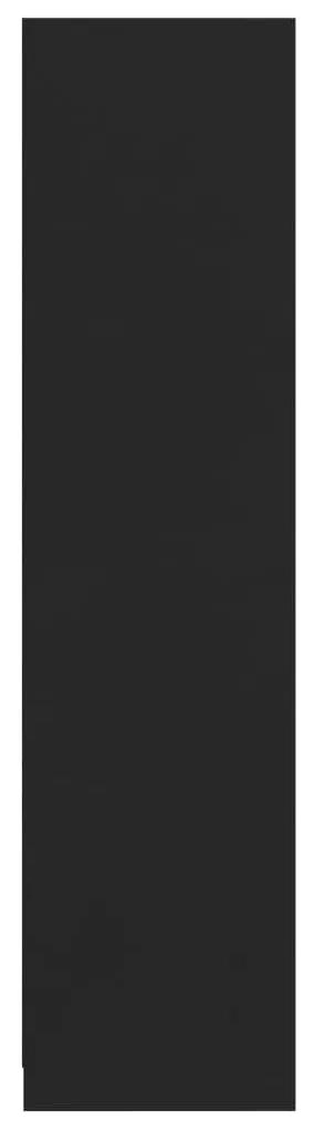 Armadio nero 100x50x200 cm in truciolato